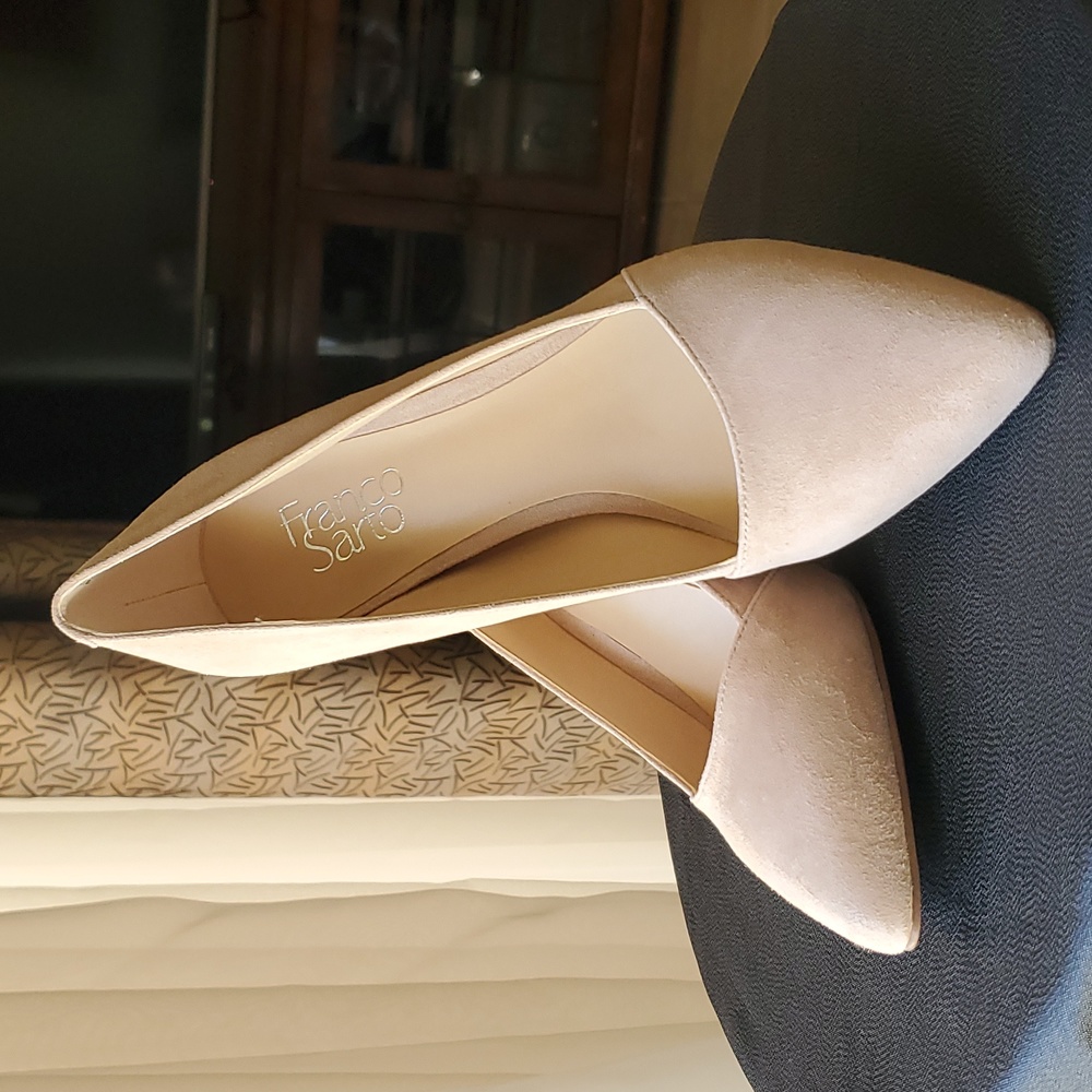 Franco Sarto L-Abree Peach Suede size 8